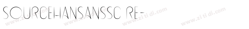 sourcehansanssc re字体转换